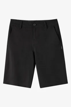 Bottoms^O'Neill Boy's Reserve Light Check 18"'' Hybrid Shorts - | black