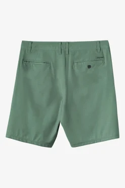Bottoms^O'Neill Boy's Reserve Light Check 18" Hybrid Shorts - | cilantro