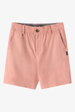 Bottoms^O'Neill Boy's Reserve Light Check Elastic Waist 16"'' Hybrid Shorts - | langoustino