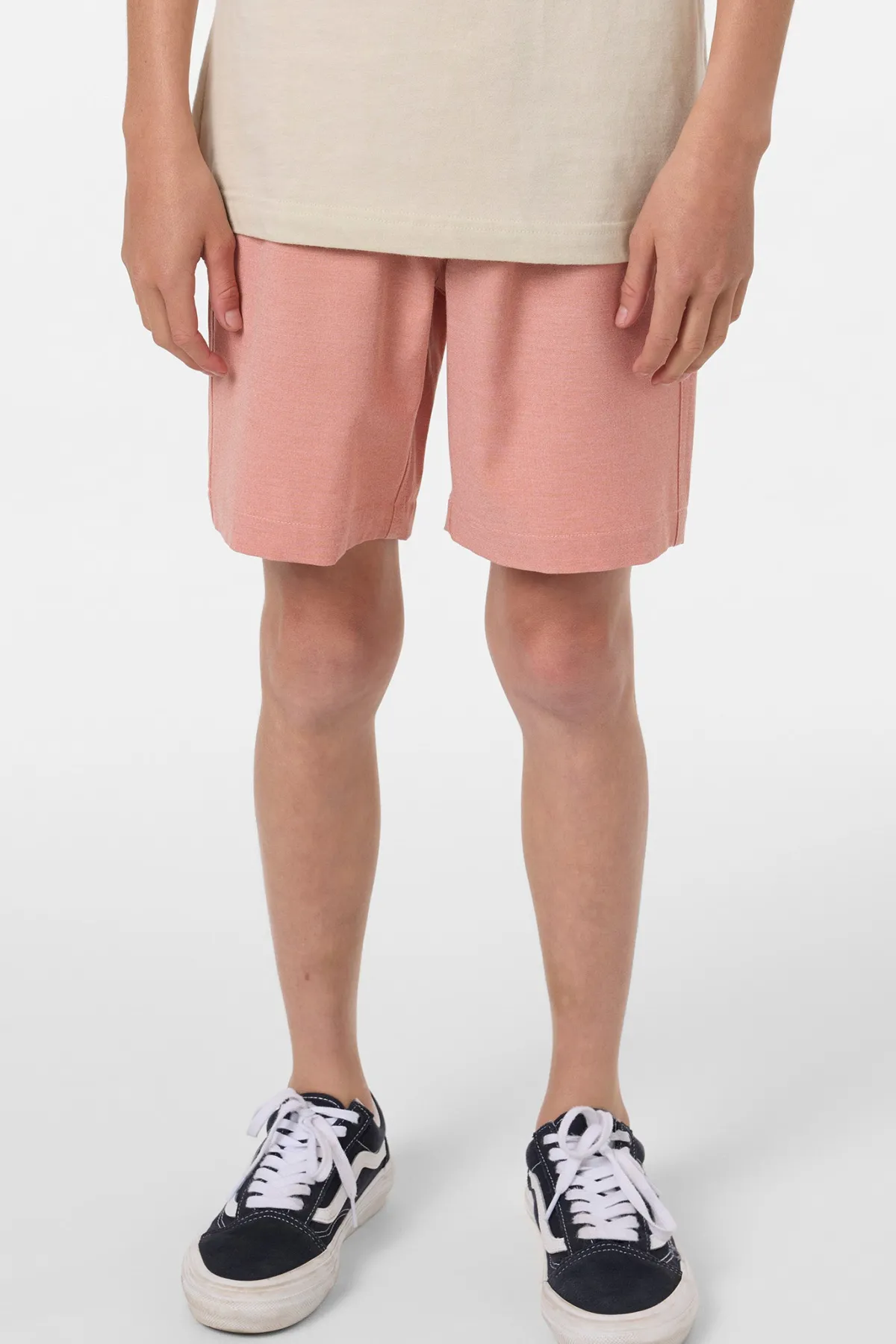 Bottoms^O'Neill Boy's Reserve Light Check Elastic Waist 16"'' Hybrid Shorts - | langoustino