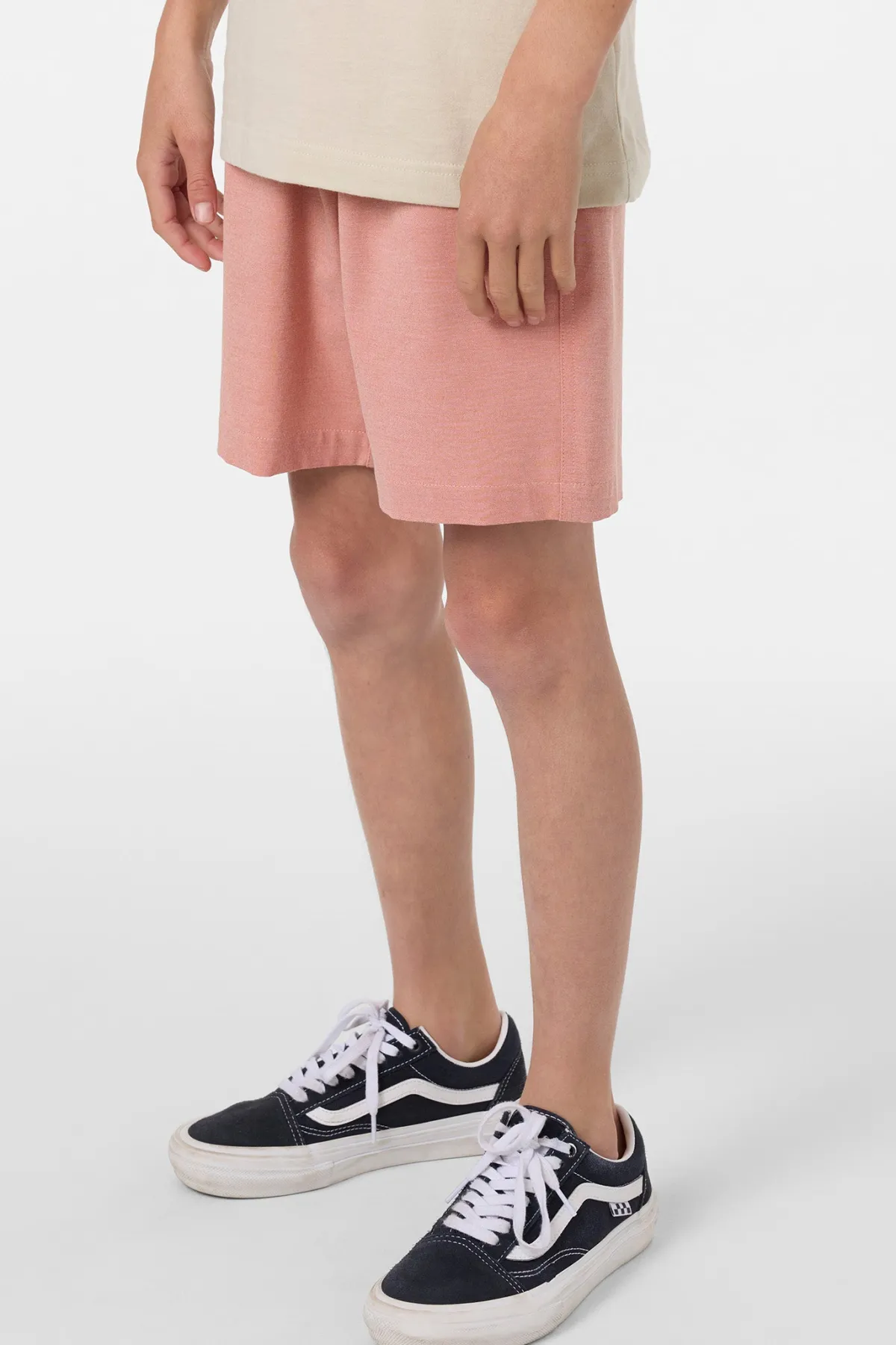 Bottoms^O'Neill Boy's Reserve Light Check Elastic Waist 16"'' Hybrid Shorts - | langoustino
