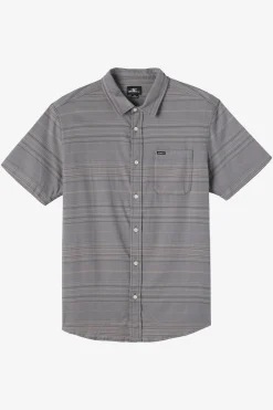 Tops^O'Neill Boy's Seafaring Stripe Stretch Shirt - | graphite