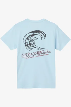 Tops^O'Neill Boy's Team Spike Tee - | sky blue heather