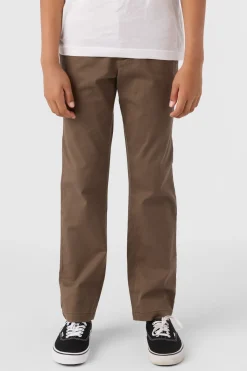 Bottoms^O'Neill Boy's Transporter Stretch Standard Pants - | chocolate chip