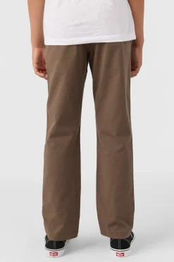 Bottoms^O'Neill Boy's Transporter Stretch Standard Pants - | chocolate chip