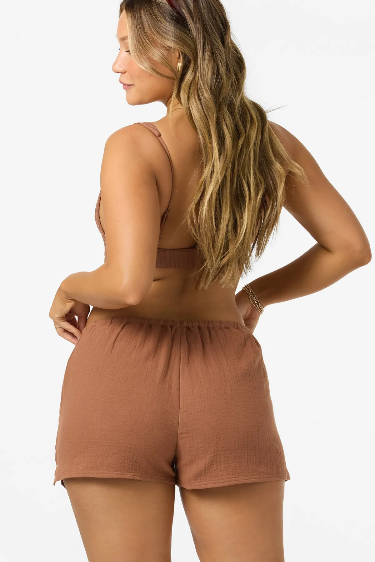 Matching Sets^O'Neill Brenda Beach Shorts - | carob brown