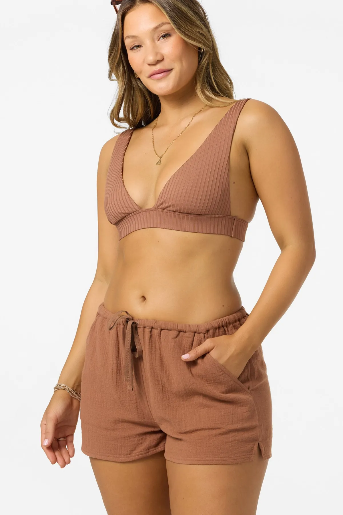 Matching Sets^O'Neill Brenda Beach Shorts - | carob brown