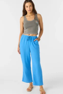 Bottoms^O'Neill Brenda Crinkle Double Gauze Beach Pants regatta