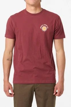 Tees & Tanks^O'Neill Brightside Standard Fit Tee oxblood red