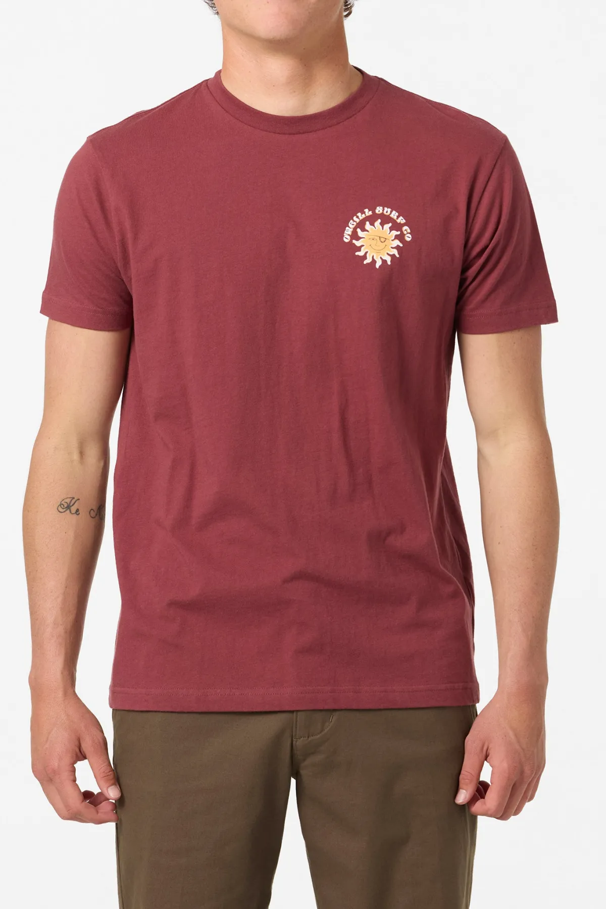 Tees & Tanks^O'Neill Brightside Standard Fit Tee oxblood red