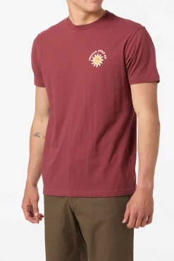 Tees & Tanks^O'Neill Brightside Standard Fit Tee oxblood red