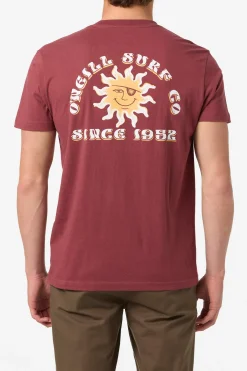 Tees & Tanks^O'Neill Brightside Standard Fit Tee oxblood red