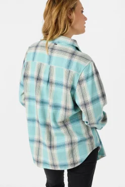 Tops^O'Neill Brooks Flannel Long Sleeve Top - | nile blue