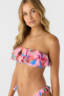 Bikini Tops^O'Neill Cabana Floral Diaz Bandeau Top - | multi clr