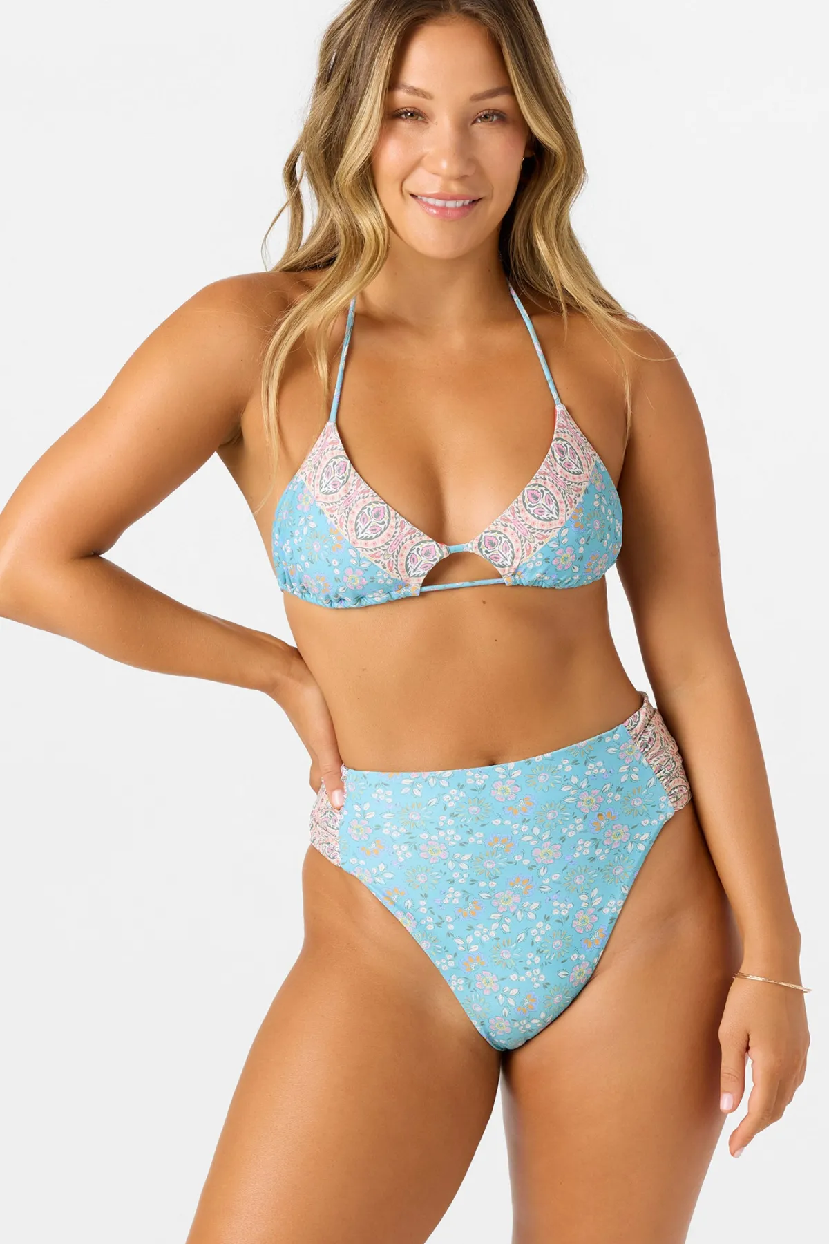 Bikini Tops^O'Neill Cabella Madrid Halter Top - | multi clr