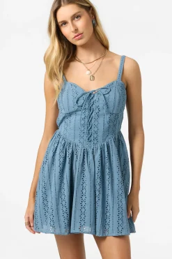 New Arrivals|Dresses^O'Neill Camden Embroidered Mini Dress Short Dress - | provincial blue