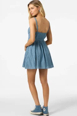 New Arrivals|Dresses^O'Neill Camden Embroidered Mini Dress Short Dress - | provincial blue