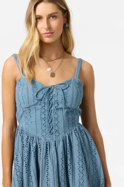 New Arrivals|Dresses^O'Neill Camden Embroidered Mini Dress Short Dress - | provincial blue