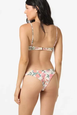 Bikini Bottoms^O'Neill Camellia Floral Hermosa Skimpy Bottoms - | vanilla