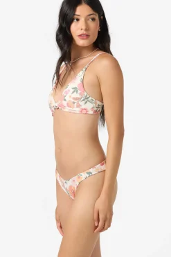 Bikini Bottoms^O'Neill Camellia Floral Hermosa Skimpy Bottoms - | vanilla