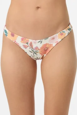 Bikini Bottoms^O'Neill Camellia Floral Hermosa Skimpy Bottoms - | vanilla