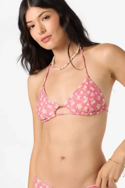Bikini Tops^O'Neill Camellia Floral Madrid Revo Halter Top - Multi Clr |