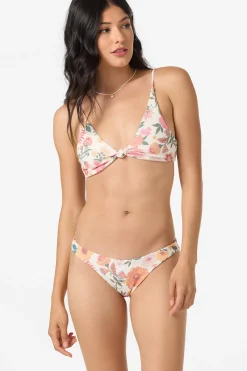 Bikini Tops^O'Neill Camellia Floral Pismo Bralette Top - | vanilla
