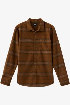 Shirts & Flannels^O'Neill Caruso Stripe Cord Standard Fit Long Sleeve Shirt - | dachshund