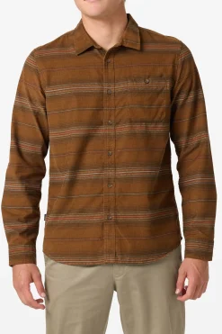 Shirts & Flannels^O'Neill Caruso Stripe Cord Standard Fit Long Sleeve Shirt - | dachshund