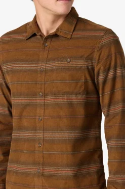 Shirts & Flannels^O'Neill Caruso Stripe Cord Standard Fit Long Sleeve Shirt - | dachshund