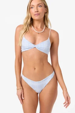 New Arrivals|Bikini Tops^O'Neill Catamaran Plaid Malibu Bralette Top - | azurine