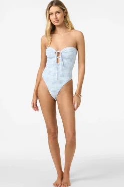 Swim New Arrivals^O'Neill Catamaran Plaid Poolside One-Piece - | azurine