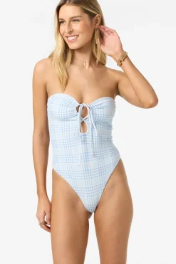 One-Pieces|New Arrivals^O'Neill Catamaran Plaid Poolside One-Piece azurine