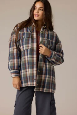 Jackets^O'Neill Chance High Pile Lined Flannel Jacket - | oil green
