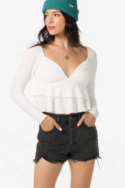 Tops^O'Neill Chloey Long Sleeve Top winter white