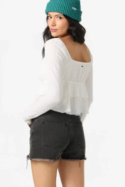 Tops^O'Neill Chloey Long Sleeve Top winter white