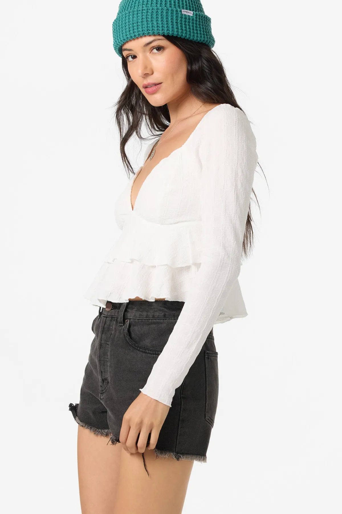 Tops^O'Neill Chloey Long Sleeve Top winter white