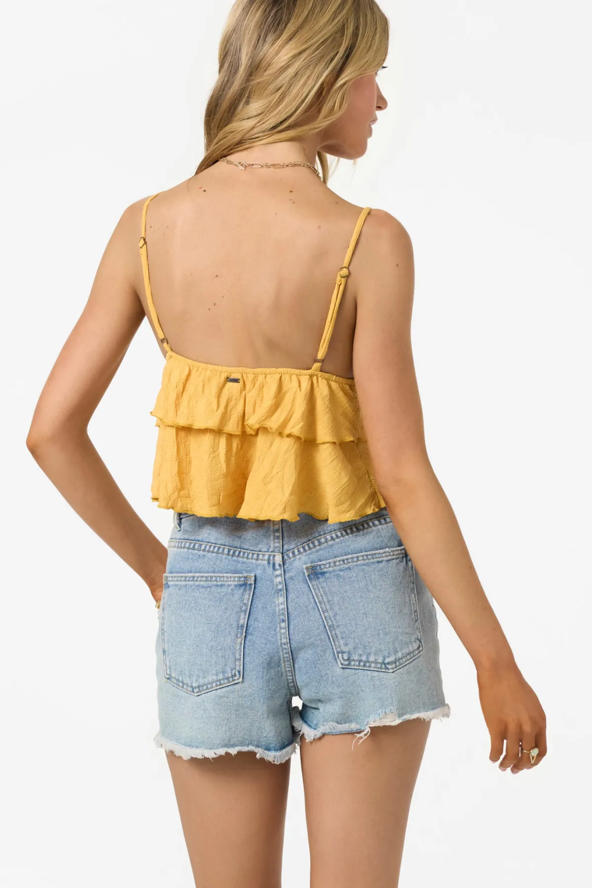 Tops^O'Neill Chloey Sleeveless Top - | bright gold