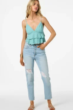 Tops^O'Neill Chloey Sleeveless Top - | nile blue