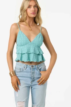 Tops^O'Neill Chloey Sleeveless Top - | nile blue