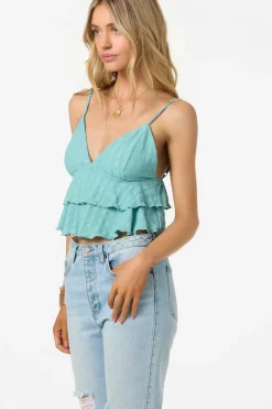 Tops^O'Neill Chloey Sleeveless Top - | nile blue