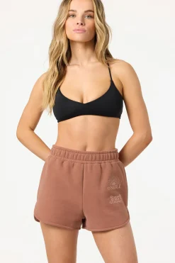 Matching Sets|New Arrivals^O'Neill Chore Break Scallop Fleece Lounge Shorts carob brown