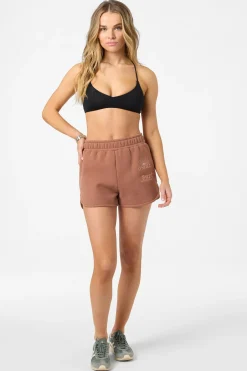 Bottoms^O'Neill Chore Break Scallop Fleece Lounge Shorts - | carob brown