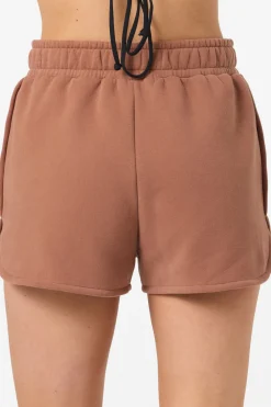 Bottoms^O'Neill Chore Break Scallop Fleece Lounge Shorts - | carob brown