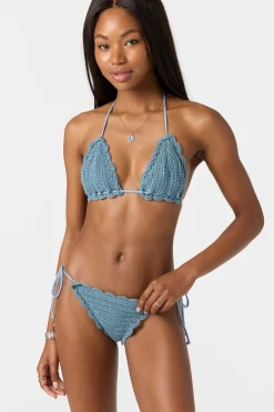 Bikini Tops^O'Neill Club House Crochet Triangle Top - | faded denim