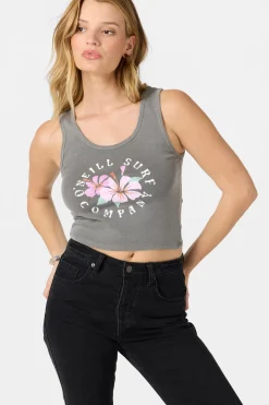 Graphic Tees & Tanks^O'Neill Coast Hibiscus - | smoked pearl
