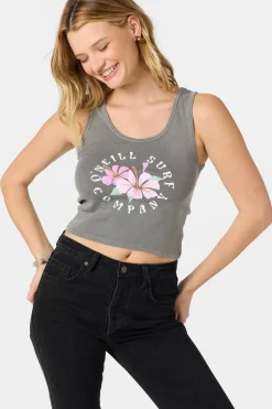 Graphic Tees & Tanks^O'Neill Coast Hibiscus - | smoked pearl