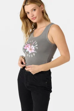 Graphic Tees & Tanks^O'Neill Coast Hibiscus - | smoked pearl