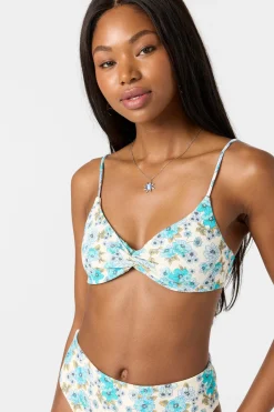 Bikini Tops^O'Neill Coastal Floral Malibu Bralette Top - | blue mist