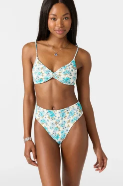 Bikini Tops^O'Neill Coastal Floral Malibu Bralette Top - | blue mist